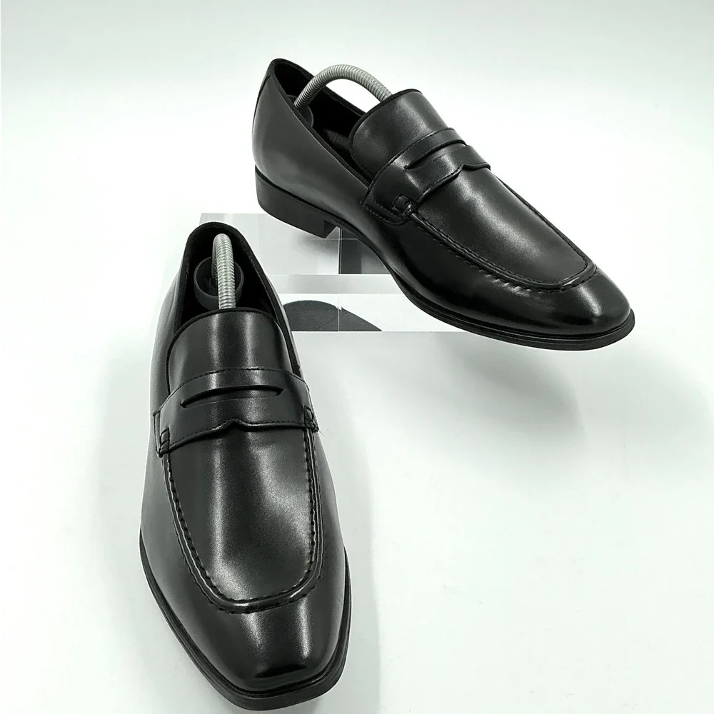 Gordon Rush Mens Size 11 Black Dress Penny Loafer Shoes Morgan